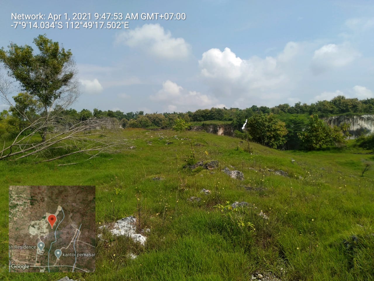 Peta Bidang Lokasi Tambang
